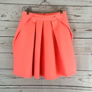 ASOS • Mini Skirt • Pleated • Bright Pink • Size 6